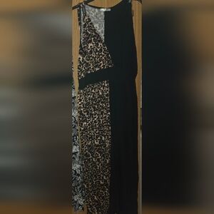 Chic Leopard and Black Dress